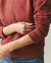 Women's Fleece Bomber Jacket - Russet Brown